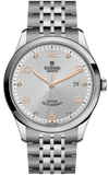 Tudor 1926 Automatic Diamonds Silver Dial Silver Steel Strap Watch for Men - M91650-0003