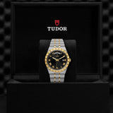 Tudor Royal Automatic Black Dial Two Tone Steel Strap Watch for Men - M28603-0003
