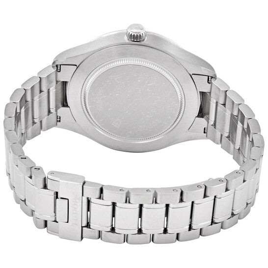 Tudor Style Automatic Diamonds Blue Dial Silver Steel Strap Watch for Men - M12710-0017