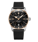 Breitling Superocean Heritage II B20 42mm Black Dial Black Mesh Bracelet Mens Watch - UB2010121B1S1