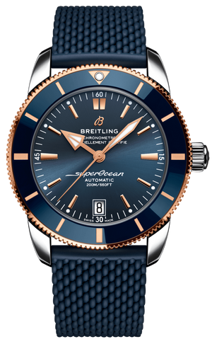Breitling Superocean Heritage B20 Automatic 42 Blue Dial Blue Mesh Bracelet Watch for Men - UB2010161C1S1