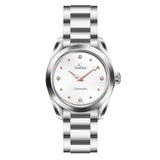 Omega Seamaster Aqua Terra Quartz Diamond Silver Dial Silver Steel Strap Watch for Women - 220.10.28.60.54.001