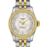 Tissot Ballade Powermatic 80 Mother of Pearl Silver Dial Two Tone Steel Strap Watch For Women - T108.208.22.117.00