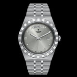 Tudor Royal Day Date Diamonds Automatic Silver Dial Silver Steel Strap Watch for Men - M28600-0002