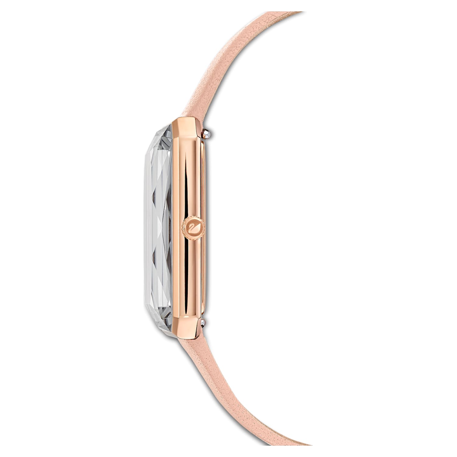 Swarovski Uptown Pink Dial Pink Leather Strap Watch for Women - 5547719