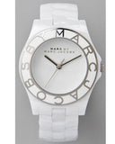 Marc Jacobs Marc White Dial White Ceramic Strap Watch for Women - MBM9500