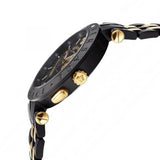 Versace V-Race Analog Quartz Black Dial Two Tone Steel Strap Watch For Men - VEBV00619