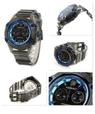 Versace icon Active Chronograph Black Dial Black Silicone Strap Watch For Men - VEZ700622