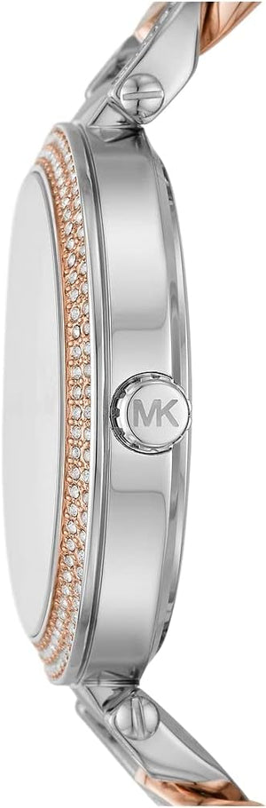 Michael Kors Catelyn Quartz Silver Dial Two Tone Steel Strap Watch For Women - MK4634