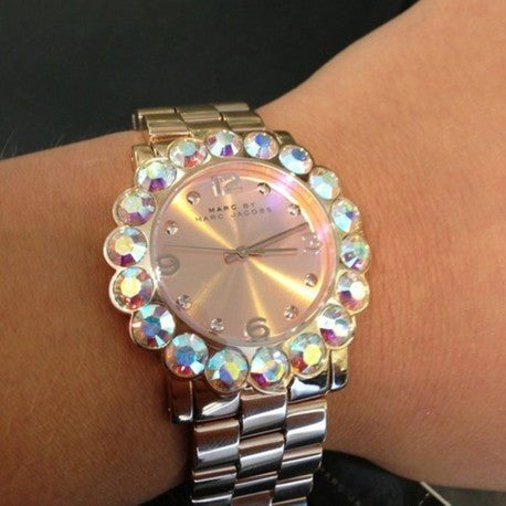 Marc Jacobs Amy Rose Gold Dial Rose Gold Steel Strap Watch for Women - MBM3223