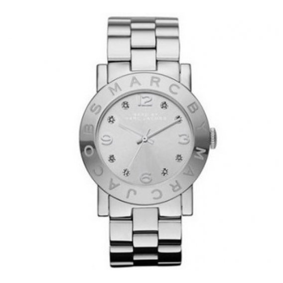 Marc Jacobs Amy Silver Dial Silver Steel Strap Watch for Women - MBM3181