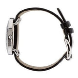 Marc Jacobs Amy Black Dial Black Leather Strap Watch for Women - MBM1163