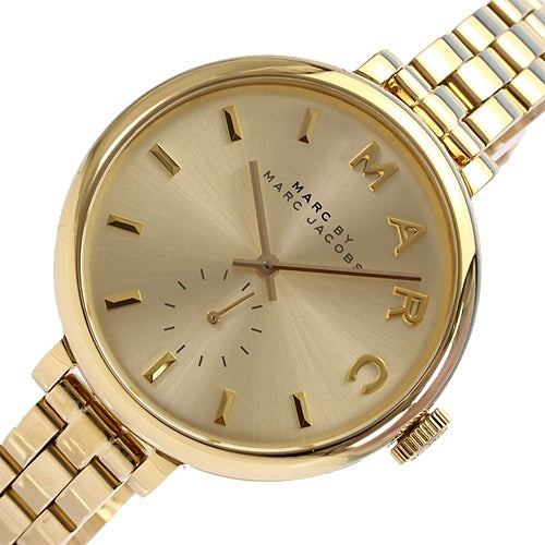 Marc Jacobs Sally Champagne Gold Dial Gold Steel Strap Watch for Women - MBM3363