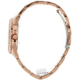 Guess Sassy Quartz White Dial Rose Gold Steel Strap Watch For Women - W0705L3