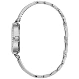 Guess Muse Quartz White Dial Silver Steel Strap Watch For Women - W1008l1