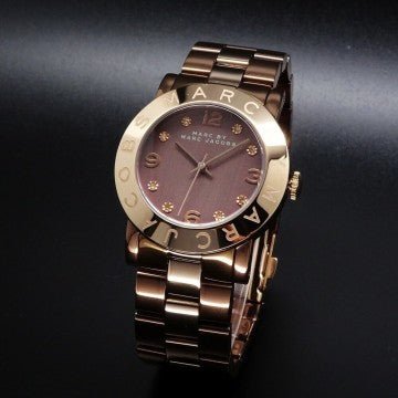 Marc Jacobs Amy Grey Dial Two Tone Steel Strap Watch for Women - MBM3195