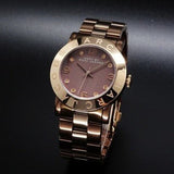 Marc Jacobs Amy Grey Dial Two Tone Steel Strap Watch for Women - MBM3195