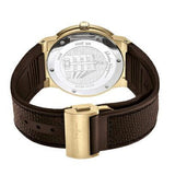 Salvatore Ferragamo F-80 Classic White Dial Brown Leather Strap Watch for Men - SFDT00819