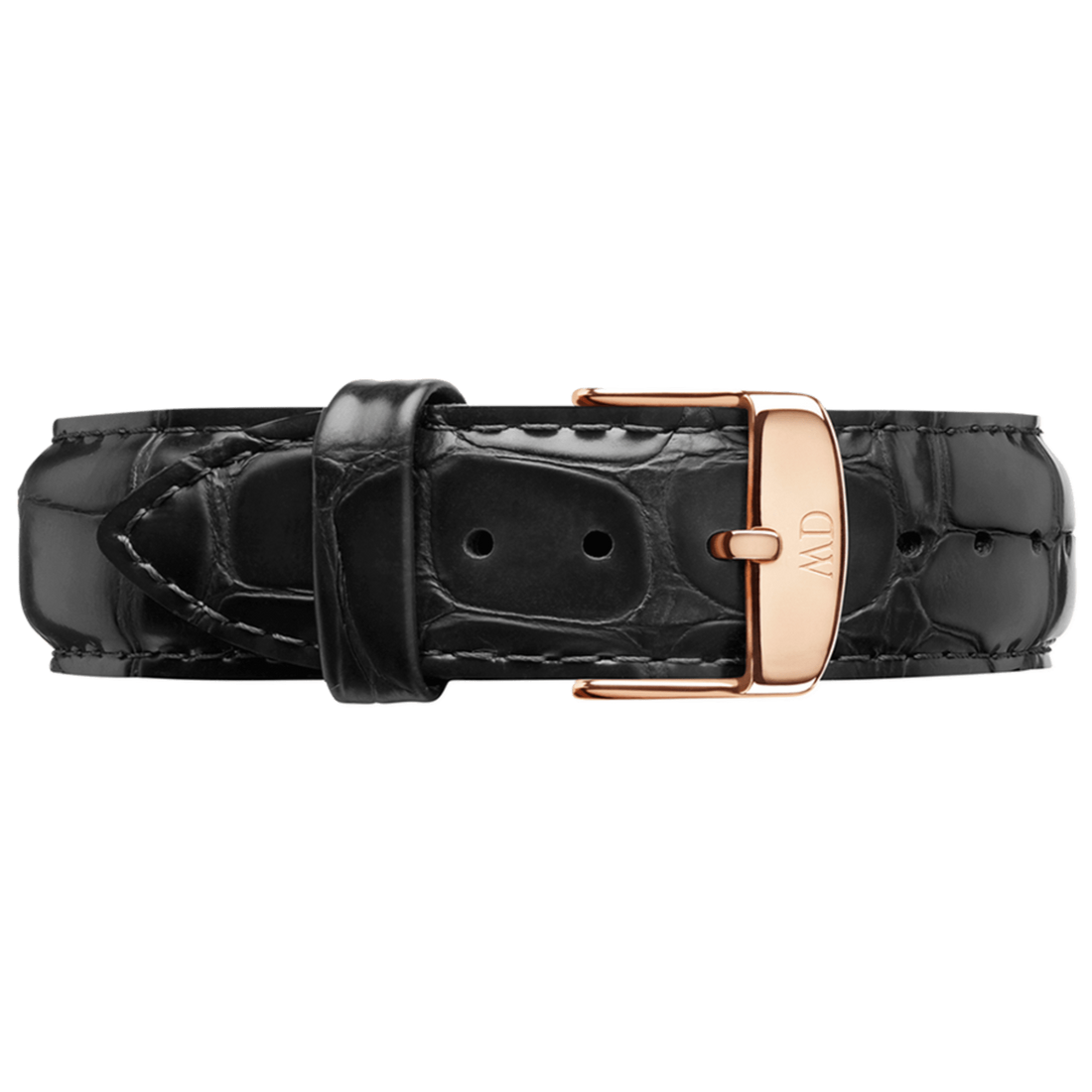 Daniel Wellington Dapper Reading White Dial Black Leather Strap Watch For Men - DW00100107