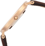 Daniel Wellington Classic Bristol White Dial Brown Leather Strap Watch For Women - DW00100039