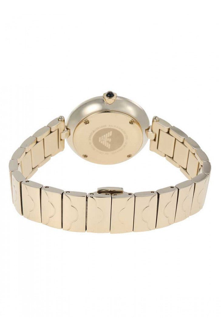Emporio Armani Arianna Mother of Pearl Dial Gold Steel Strap Watch For Women - AR11198