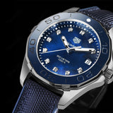 Tag Heuer Aquaracer Quartz Mother of Pearl Blue Dial Blue NATO Strap Watch for Women - WAY131L.FT6091