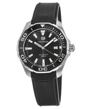 Tag Heuer Aquaracer Quartz Black Dial Black Rubber Strap Watch for Men - WAY101A.FT6141