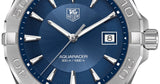 Tag Heuer Aquaracer Quartz Blue Dial Silver Steel Strap Watch for Men - WAY1112.BA0928