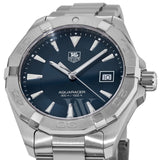 Tag Heuer Aquaracer Quartz Blue Dial Silver Steel Strap Watch for Men - WAY1112.BA0928