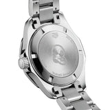 Tag Heuer Aquaracer Quartz Diamonds Black Dial Silver Steel Strap Watch for Women - WAY131P.BA0748