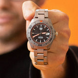 Tag Heuer Aquaracer Bamford Automatic Black Dial Grey Steel Strap Watch for Men - WAY208F.BF0638