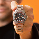 Tag Heuer Aquaracer Bamford Automatic Black Dial Grey Steel Strap Watch for Men - WAY208F.BF0638