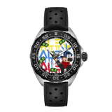 Tag Heuer Formula 1 Alec Monopoly Special Edition Black Rubber Strap Watch for Men - WAZ1119.FT8023