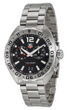 Tag Heuer Formula 1 Black Dial Silver Steel Strap Watch for Men - WAZ111A.BA0875