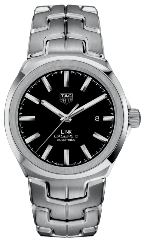 Tag Heuer Link Quartz Black Dial Silver Steel Strap Watch for Women - WBC2110.BA0603