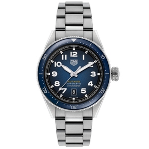 Tag Heuer Autavia Automatic Blue Dial Silver Steel Strap Watch for Men - WBE5116.EB0173