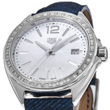 Tag Heuer Formula 1 Quartz Diamonds Mother of Pearl Dial Blue Leather Strap Watch for Women - WBJ131A.FC8251