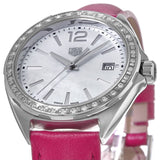 Tag Heuer Formula 1 Quartz Mother of Pearl Dial Pink Leather Strap Watch for Women - WBJ131A.FC8252