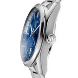 Tag Heuer Carrera Twin Time Blue Dial Silver Steel Strap Watch for Men - WBN201A.BA0640
