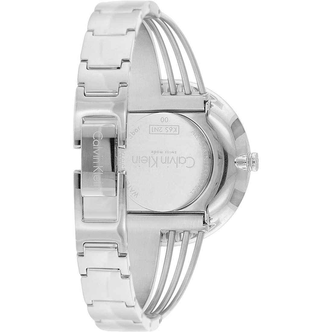 Calvin Klein Drift Silver Dial Silver Steel Strap Watch for Women - K6S2N116