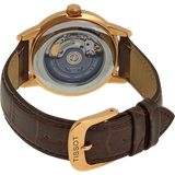 Tissot T Classic Carson Powermatic 80 White Dial Brown Leather Strap Watch for Men - T085.407.36.013.00