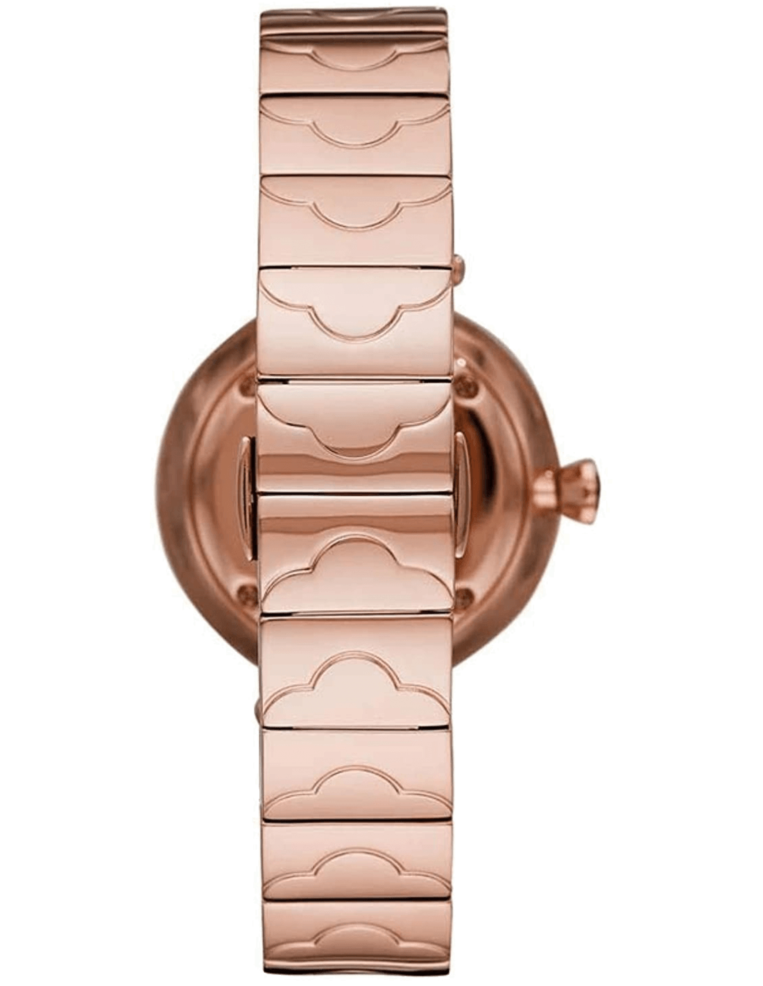 Emporio Armani Mother of Pearl Dial Rose Gold Steel Strap Watch For Women - AR11236
