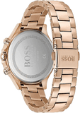 Hugo Boss Carnation Gold Dial Gold Steel Strap Watch for Women - 1502592