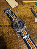 Tag Heuer Formula 1 Quartz Chronograph Blue Dial Two Tone NATO Strap Watch for Men - CAZ1010.FC8196