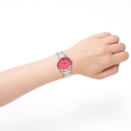 Marc Jacobs Roxy Pink Dial Silver Steel Strap Watch for Women - MJ3528
