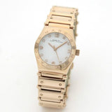 Marc Jacobs Amy White Dial Rose Gold Steel Strap Watch for Women - MBM8559