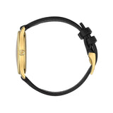 Gucci G Timeless Quartz Silver Dial Black Leather Strap Watch For Women - YA1264181