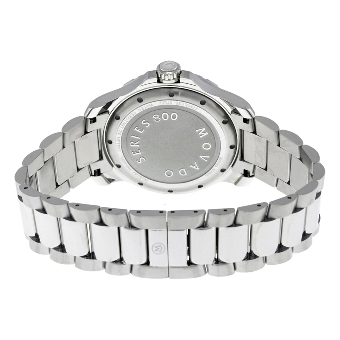 Movado Series 800 Blue Dial Silver Steel Strap Watch For Men - 2600137