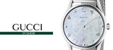 Gucci G-Timeless Mother of Pearl Dial Silver Mesh Bracelet Watch For Women - YA1264040