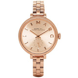 Marc Jacobs Sally Rose Gold Dial Rose Gold Steel Strap Watch for Women - MBM3364